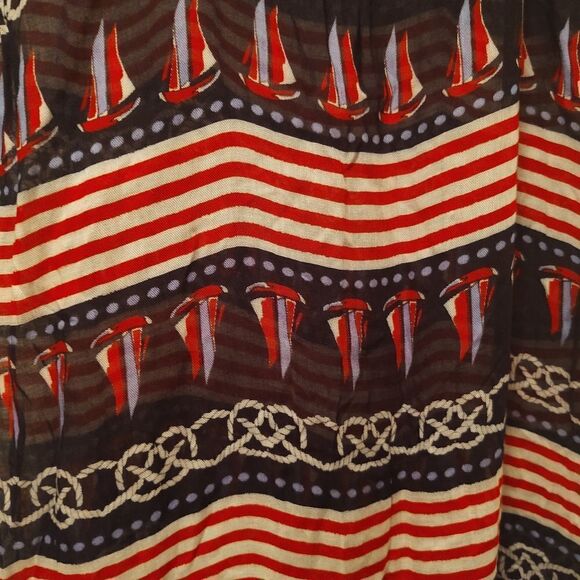 Talbot's Long scarf Red White Blue - Picture 2 of 4